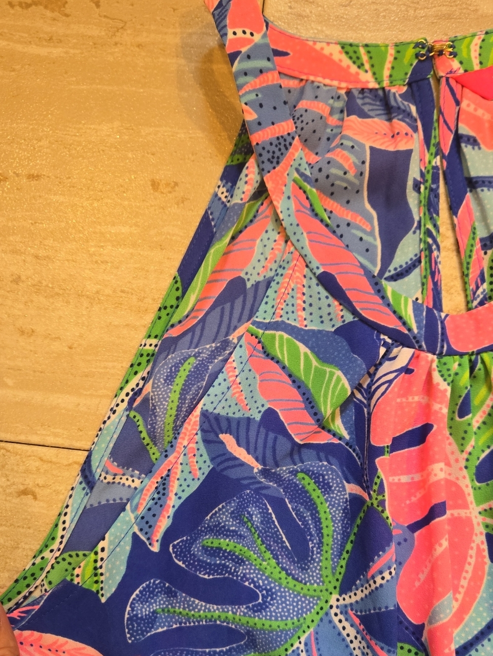 Lilly Pulitzer Pamelyn "Beleaf in Yourself" Halter Dress - Picture 4 of 13